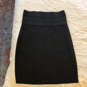 Black Fitted Work Skirt - Career - Max Studio